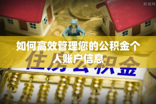 凌云如何高效管理您的公积金个人账户信息