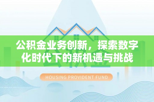 凌云公积金业务创新，探索数字化时代下的新机遇与挑战