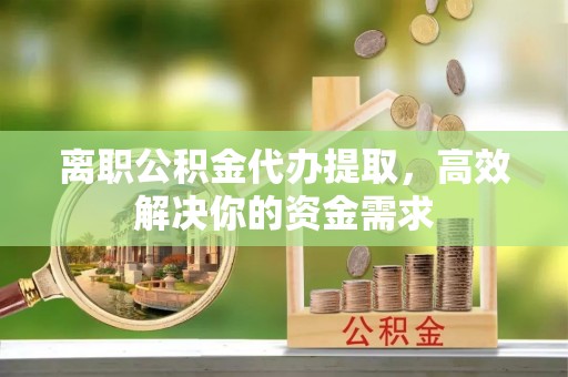 凌云离职公积金代办提取，高效解决你的资金需求