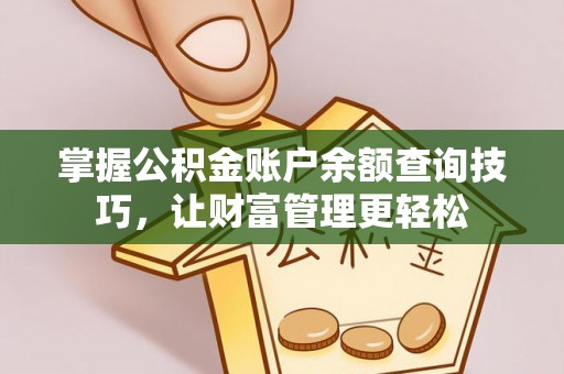 凌云掌握公积金账户余额查询技巧，让财富管理更轻松