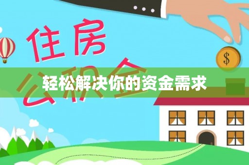 凌云轻松解决你的资金需求