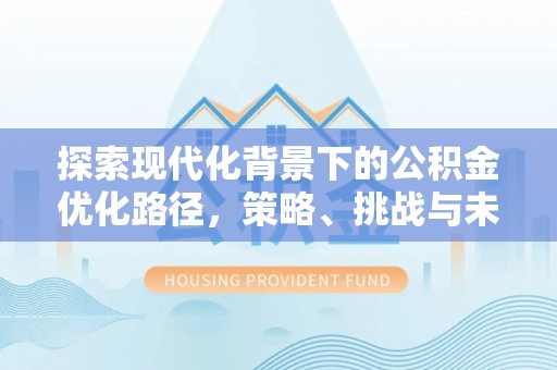 凌云探索现代化背景下的公积金优化路径，策略、挑战与未来展望