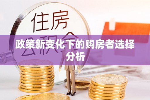 凌云政策新变化下的购房者选择分析