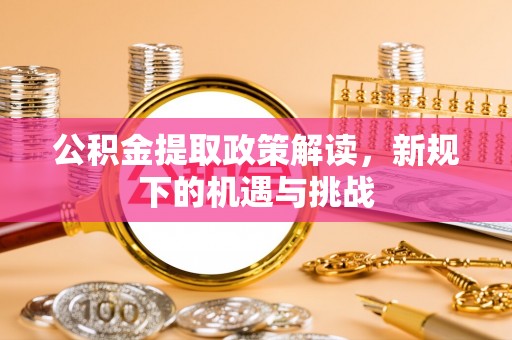凌云公积金提取政策解读，新规下的机遇与挑战