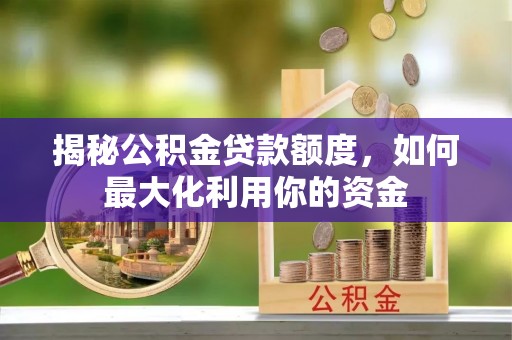 凌云揭秘公积金贷款额度，如何最大化利用你的资金