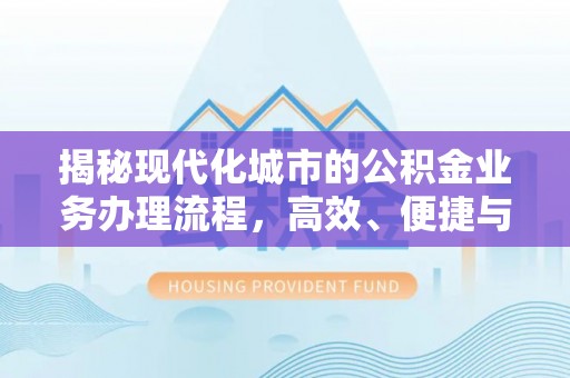 凌云揭秘现代化城市的公积金业务办理流程，高效、便捷与未来趋势