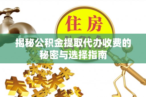 凌云揭秘公积金提取代办收费的秘密与选择指南