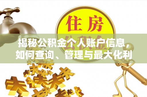 凌云揭秘公积金个人账户信息，如何查询、管理与最大化利用