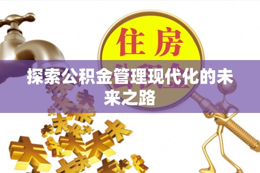 凌云探索公积金管理现代化的未来之路