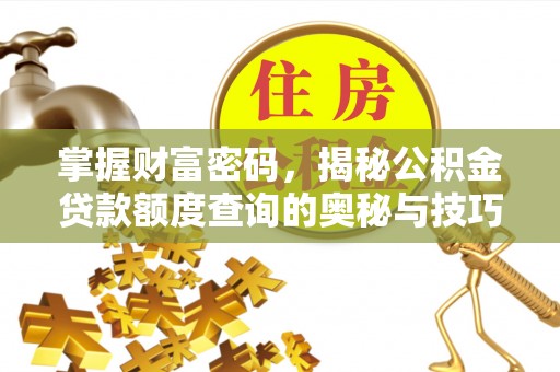 凌云掌握财富密码，揭秘公积金贷款额度查询的奥秘与技巧