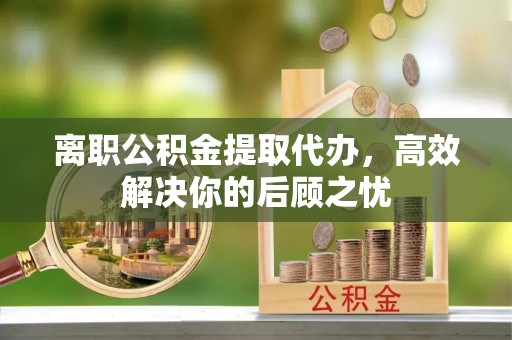 凌云离职公积金提取代办，高效解决你的后顾之忧