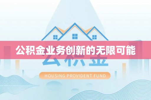 凌云公积金业务创新的无限可能