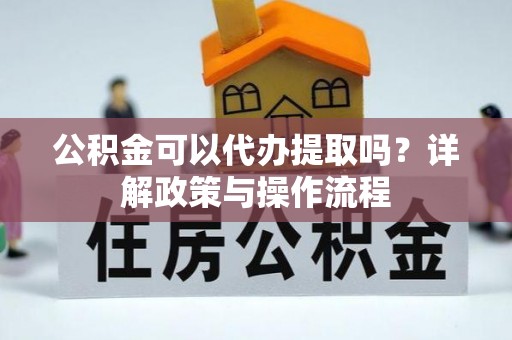 凌云公积金可以代办提取吗？详解政策与操作流程