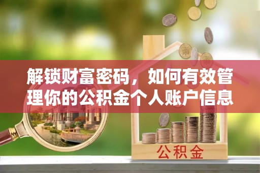 凌云解锁财富密码，如何有效管理你的公积金个人账户信息