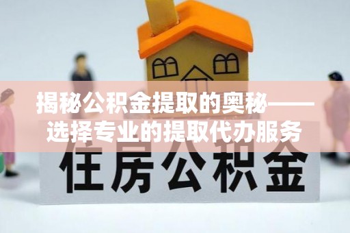 凌云揭秘公积金提取的奥秘——选择专业的提取代办服务