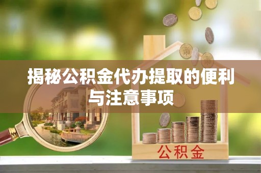 凌云揭秘公积金代办提取的便利与注意事项