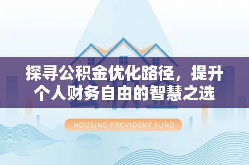 凌云探寻公积金优化路径，提升个人财务自由的智慧之选