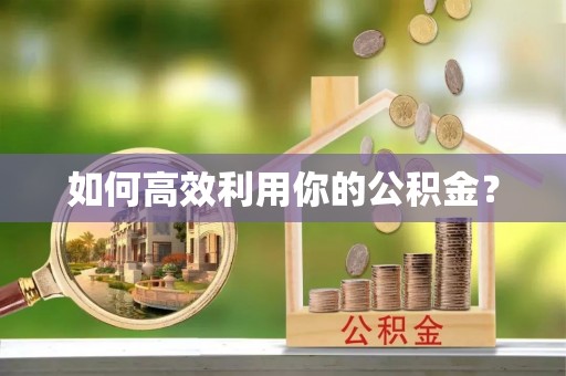 凌云如何高效利用你的公积金？