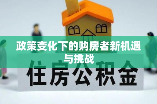 凌云政策变化下的购房者新机遇与挑战