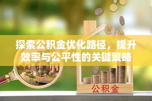 凌云探索公积金优化路径，提升效率与公平性的关键策略