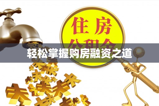 凌云轻松掌握购房融资之道