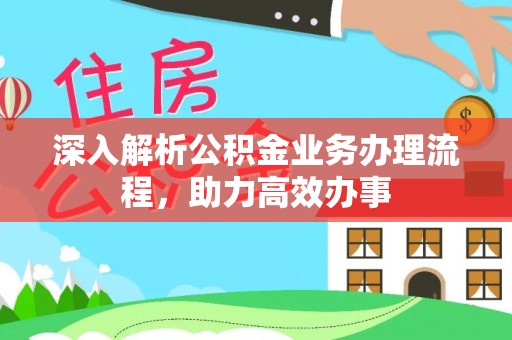 凌云深入解析公积金业务办理流程，助力高效办事