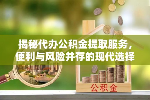 凌云揭秘代办公积金提取服务，便利与风险并存的现代选择