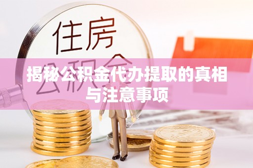 凌云揭秘公积金代办提取的真相与注意事项