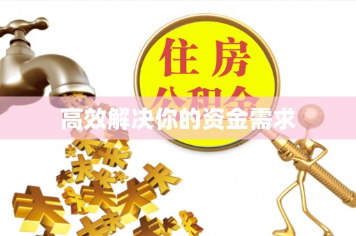 凌云高效解决你的资金需求