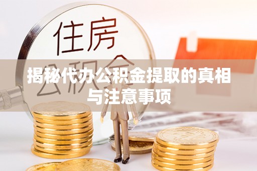 凌云揭秘代办公积金提取的真相与注意事项