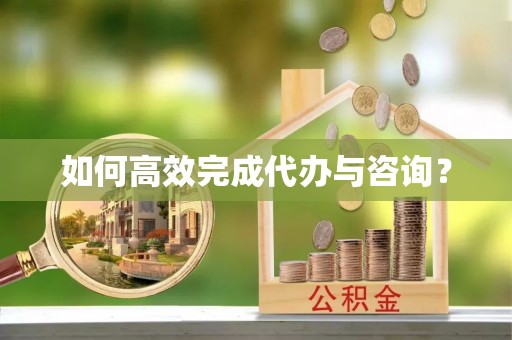 凌云如何高效完成代办与咨询？