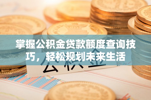 凌云掌握公积金贷款额度查询技巧，轻松规划未来生活